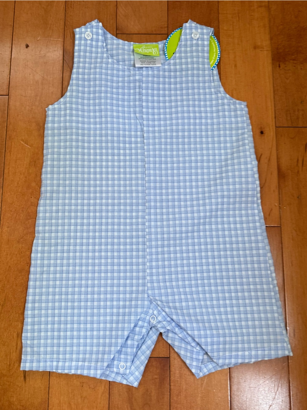 Blue Gingham Jon Jon